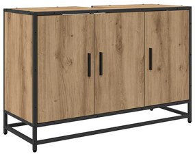 Fürdőszobai mosdószekrény kézműves tölgy 90 x 33 x 60 cm