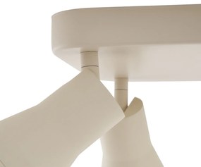 Bézs GU10 mennyezeti spotlámpa, 50 mm-es négyzet, 4 fényforrás - Stanley