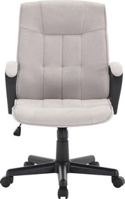 Irodai szék, világosszürke/fekete, LANDIS