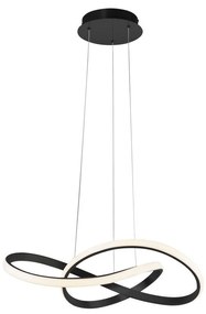 Leuchten Direkt 15402-18-LED Dimmelhető csillár zsinóron MARIA LED/25W/230V fekete