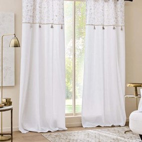 Fehér pamutkeverék függöny 140x240 cm Duchesse – douceur d'intérieur