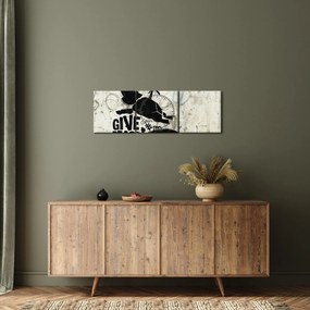 Kép - Slon nad zemou (órával) (90x30 cm)