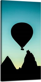 Vászonkép Canvas Natura Repülés hőlégballonnal napfelkeltekor 40x80