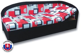 Egyszemélyes ágy (dívány) 80 cm Krista (fekete 39 + Otawa 1a) (J). 793098