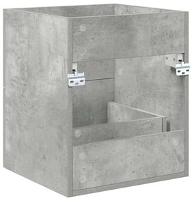 vidaXL Mosdókagyló szekrény Beton Szürke 38,5 x 41 x 48 cm Faanyag