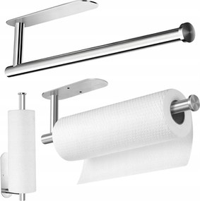 Törölközőtartó Papír Konyhai akasztó Loft Fúrás Nélkül Ezüst