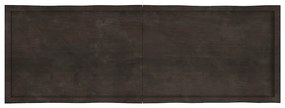 sötétbarna kezelt tömör asztallap 180x60x(2-6) cm