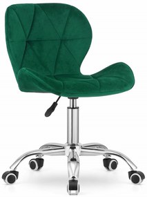 AVOLA VELVET irodai szék, zöld
