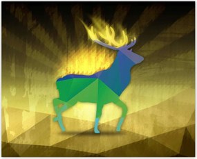 Poszterek 50x40 Felszarvazott modern grafika