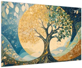 Kép – Életfa a holdban (90x60 cm)