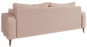 Bézs kordbársony kanapé 220 cm Beata – Ropez