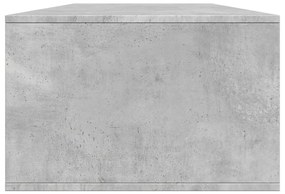 Betonszürke szerelt fa dohányzóasztal 102x55x35 cm