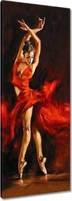 Vászonkép 40x100 Szenvedélyes tánc Nő