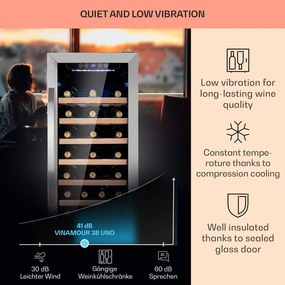 Klarstein Vinamour 38 Uno, borhűtő