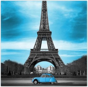 Poszterek 100x100 Kék Párizs