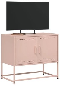 rózsaszín acél TV-szekrény 68,5x39x60,5 cm