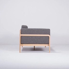 Fawn sötétszürke kanapé tölgyfából, 180 cm - Gazzda