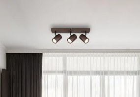 Globo 57919-3 Spotlámpa fém bronz színű matt, alumínium bronzszínű matt, HxSzxM: 390x60x145mm, 3x GU10 25W 230V izzók nélkül
