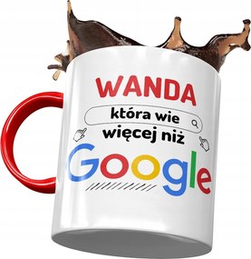 Piros Bögre Vanda Feleség Barátnő Ajándék Nyomtatott Fotóval