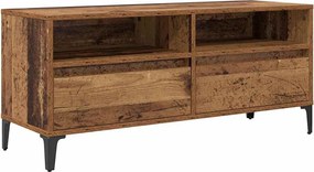 vidaXL TV szekrény Öreg fa 100 x 34,5 x 44,5 cm Műszaki fa és vas