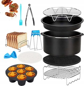 Akcesoria Air Fryer Olajsütőhöz 13 Darabos Univerzális Készlet