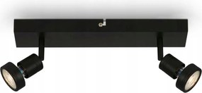 Briloner spotlámpa 32 cm fekete, 2x GU10, 2x 4,9 W, 2x 460 lm
