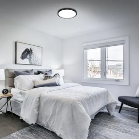 Briloner 3709-015 - LED RGBW Dimmelhető mennyezeti lámpa LED/22W/230V fekete + távirányító