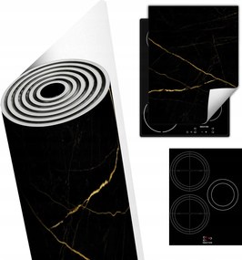 Tűzhelyvédő Szőnyeg Asztali Dekoráció 40x52 fekete márvány