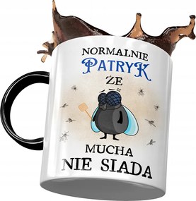 Fekete Bögre Patrik Férj Kolléga Ajándék Nyomtatott Fotóval