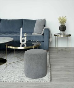 Venezia dohányzóasztal, üveg, sárgaréz színű acél 48x48cm