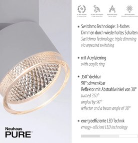 Paul Neuhaus modern spot lámpa pure-nola fehér pln6864-16