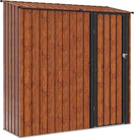 vidaXL Kertiszerszámos házak Barna 203,5 x 73 x 200 cm Fém