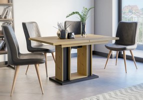 Étkezőasztal Farug (artisan + fekete) (6-8 fő részére). Akció -17%. 1055168