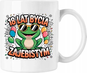 Bögre 18 éves békás szülinap 1 Fehér 330ml