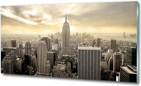 Fotó vászonkép edzett üveg New York 100x70