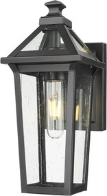 Cosmolight ZURICH W01609BK Fali lámpa 1x60W/E27 IP23