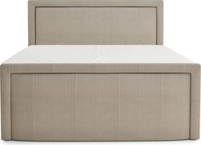 Bézs ágyneműtartós boxspring ágy 160x200 cm Fresco – Maison de Rêve