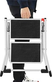 SONGMICS 2 lépcsős létra max. Terhelhetőség 150 kg-ig