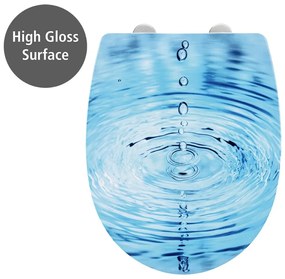 WC-ülőke automatikus záródással 38 x 45 cm Droplets – Wenko