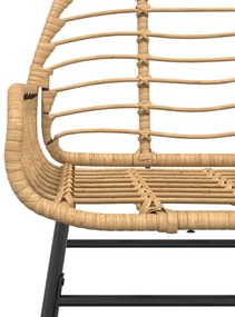 2 db barna polyrattan kerti szék