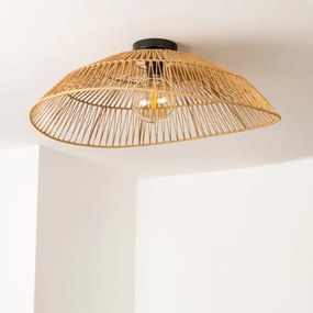 Brilagi - CERIA BOHO LED felületre szerelhető csillár, 1xE27/40W/230V, Ø 70 cm, barna