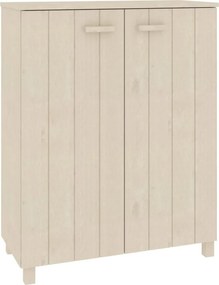 vidaXL HAMAR mézbarna tömör fenyőfa cipőszekrény 85 x 40 x 108 cm