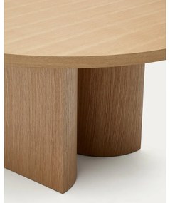 Kerek étkezőasztal tölgyfa dekorral ø 150 cm Nealy – Kave Home