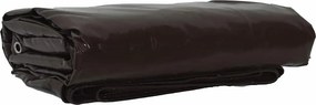 vidaXL Ponyva 650g / m² Barna 2 x 3 m Vászon PVC bevonattal