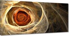 Festmények 120x60 Fraktál rózsa