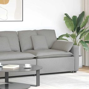 felhőszürke moduláris kanapé karfás végmodul párnákkal 100 cm
