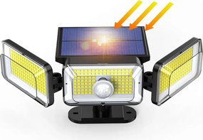 Kültéri napelemes világítás, IP65 368 Led