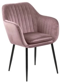 Emilia rózsaszín kárpitozott fotel - Actona