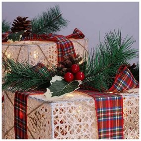 Solight 1V291 - 3 db-os LED karácsonyi ajándék szett 48xLED/3,6W/230V IP44 meleg fehér