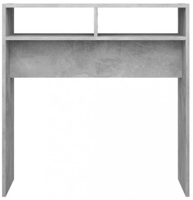 betonszürke szerelt fa tálalóasztal 78 x 30 x 80 cm